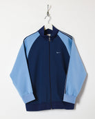 Navy Nike Women's Tracksuit Top - X-Large