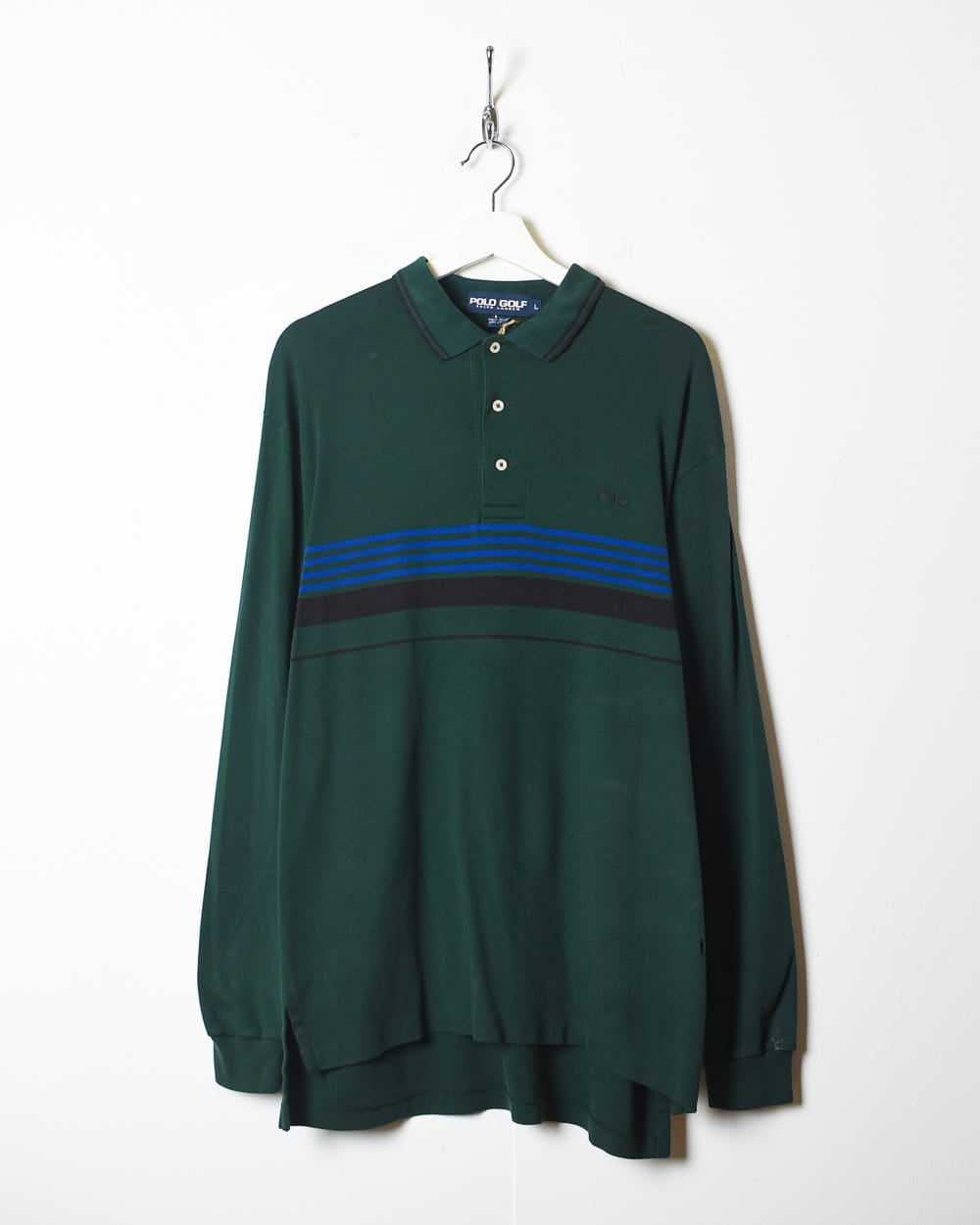 Green Polo Golf Ralph Lauren Long Sleeved Polo Shirt - X-Large