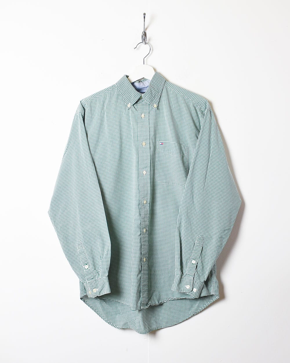 Green Tommy Hilfiger Checked Shirt - Small