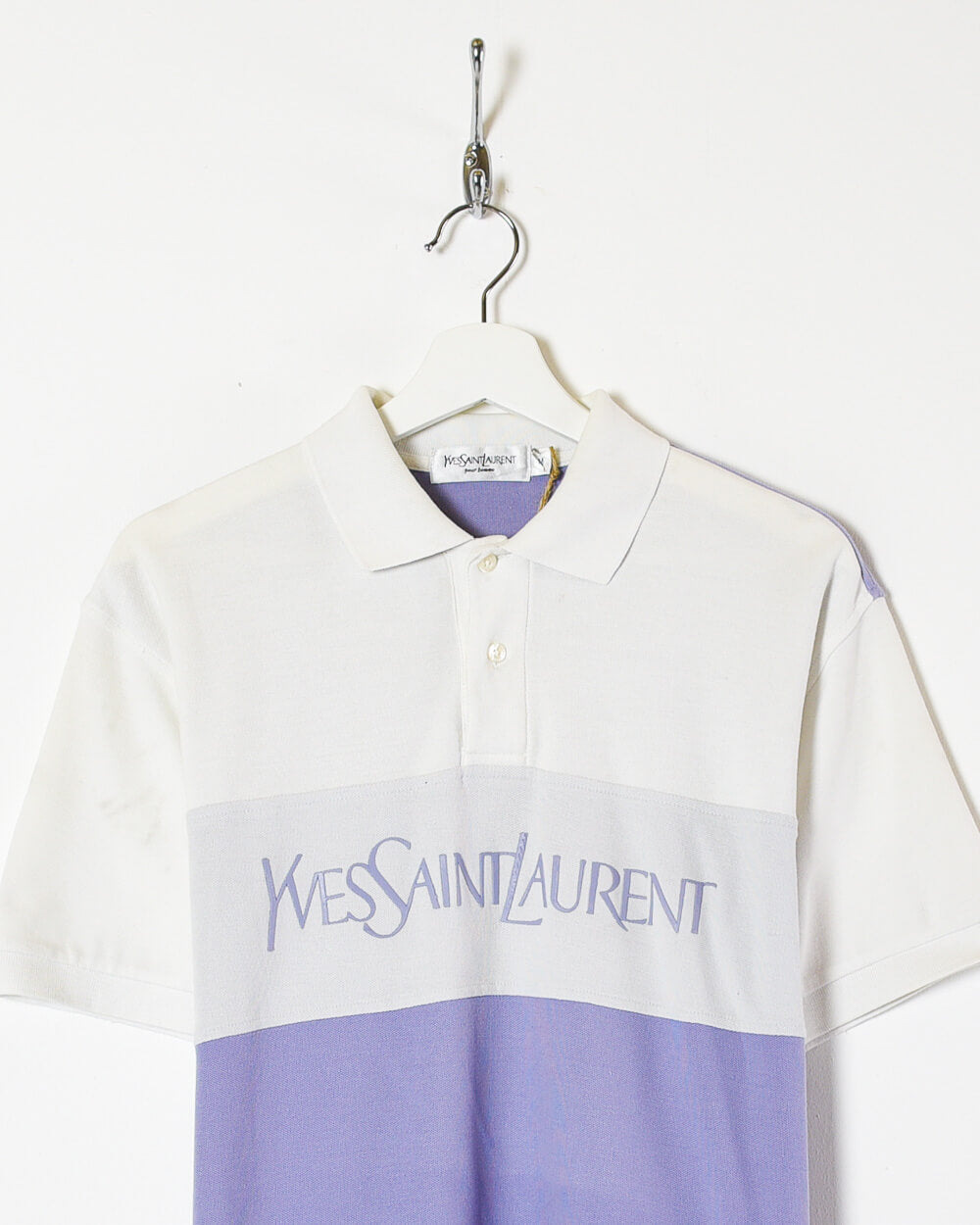 Purple Yves Saint Laurent Polo Shirt - Medium