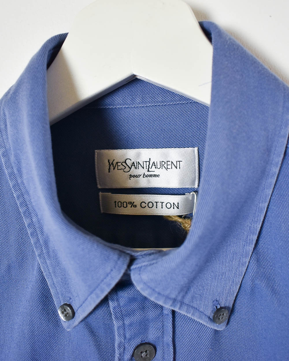 Blue Yves Saint Laurent Shirt - Medium
