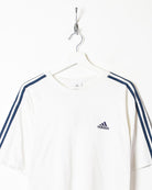 White Adidas T-Shirt - Medium