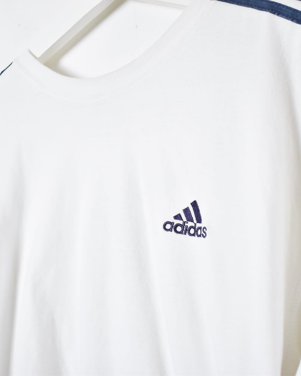 White Adidas T-Shirt - Medium