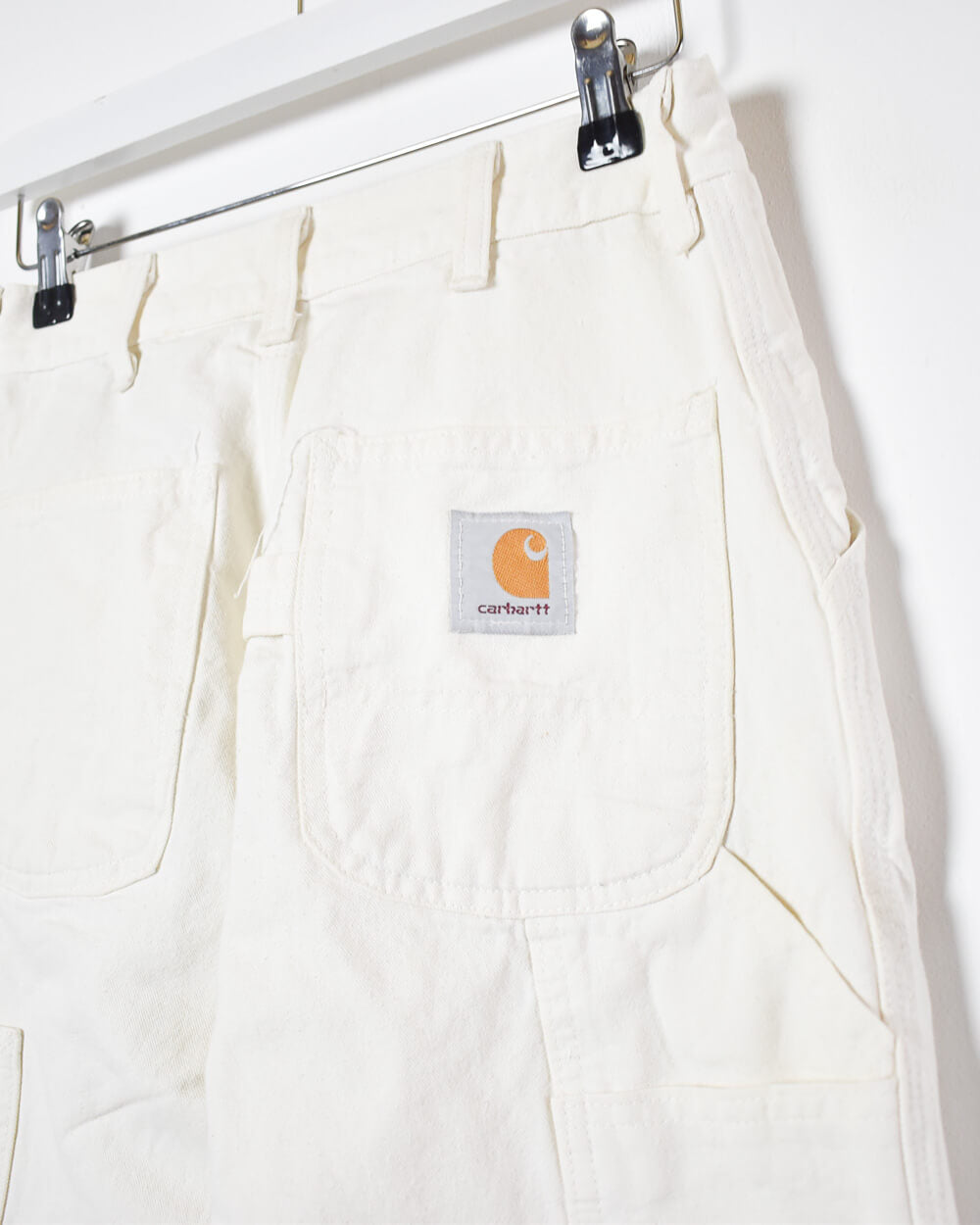 White Carhartt Women's Carpenter Jeans - W26 L28