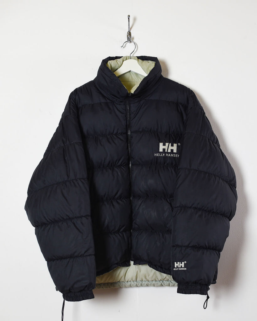Vintage 00s Black Helly Hansen Reversible Puffer Jacket - X-Large