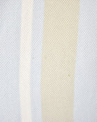 BabyBlue Lacoste Striped Polo Shirt - Large