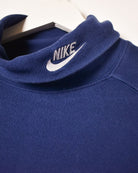 Navy Nike 80s Turtle Neck Long Sleeved T-Shirt - XX-Large