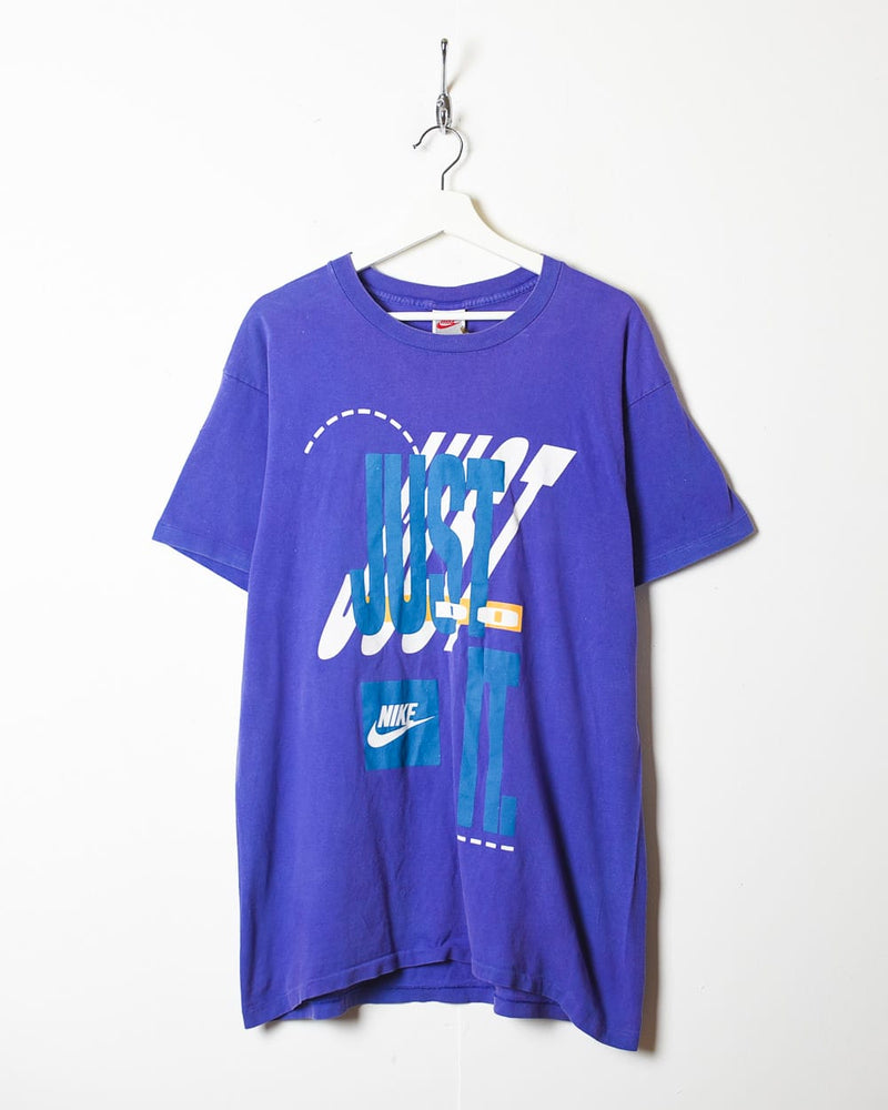 Purple Nike Just Do It T-Shirt - Large