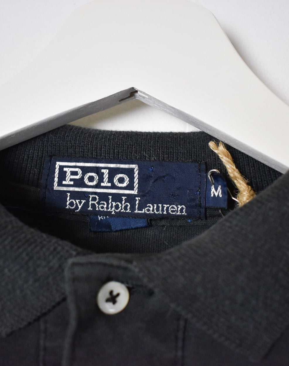 Black Polo Ralph Lauren Long Sleeved Polo Shirt - X-Small