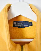 Yellow Ralph Lauren 1/4 Zip Sweatshirt - X-Large