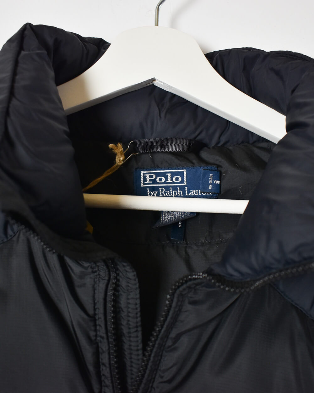 Black Ralph Lauren Polo Puffer Jacket - X-Large