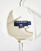 White Ralph Lauren Polo Sport 1/4 Zip Sweatshirt - X-Large