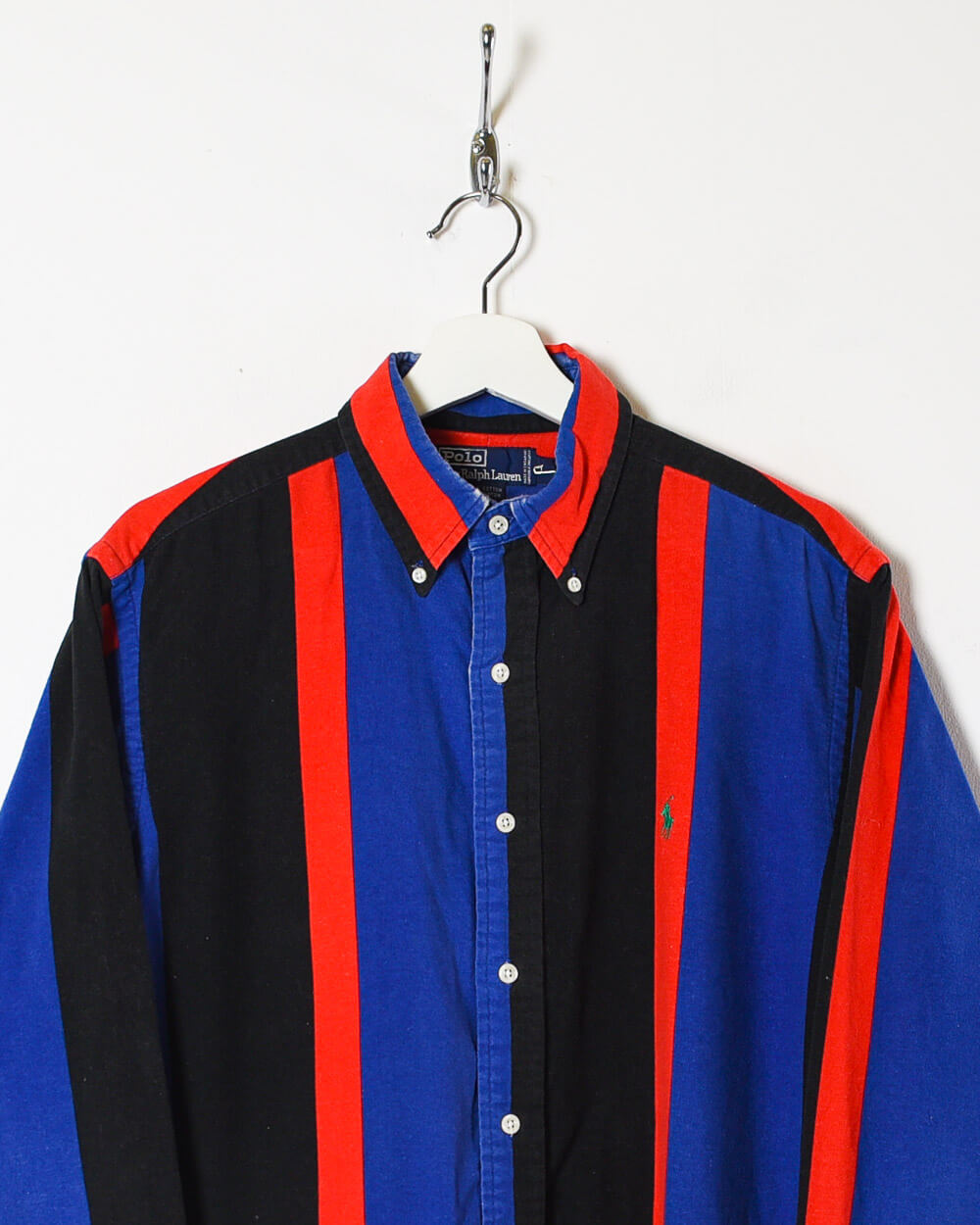 Blue Ralph Lauren Striped Shirt - Large