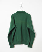 Green Stussy 1/4 Zip Sweatshirt - Large
