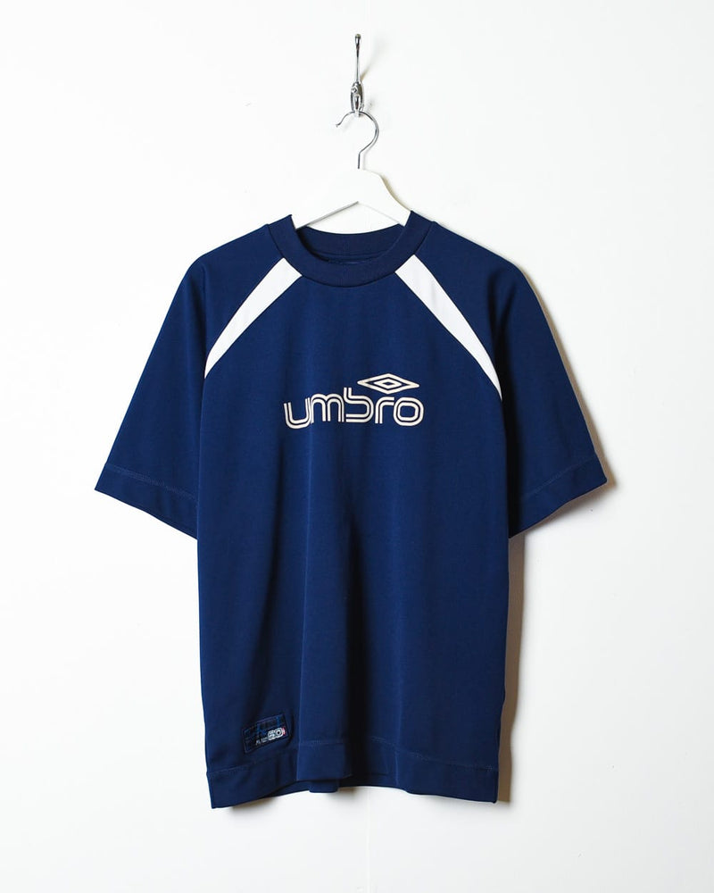 Navy Umbro Football T-Shirt - Medium