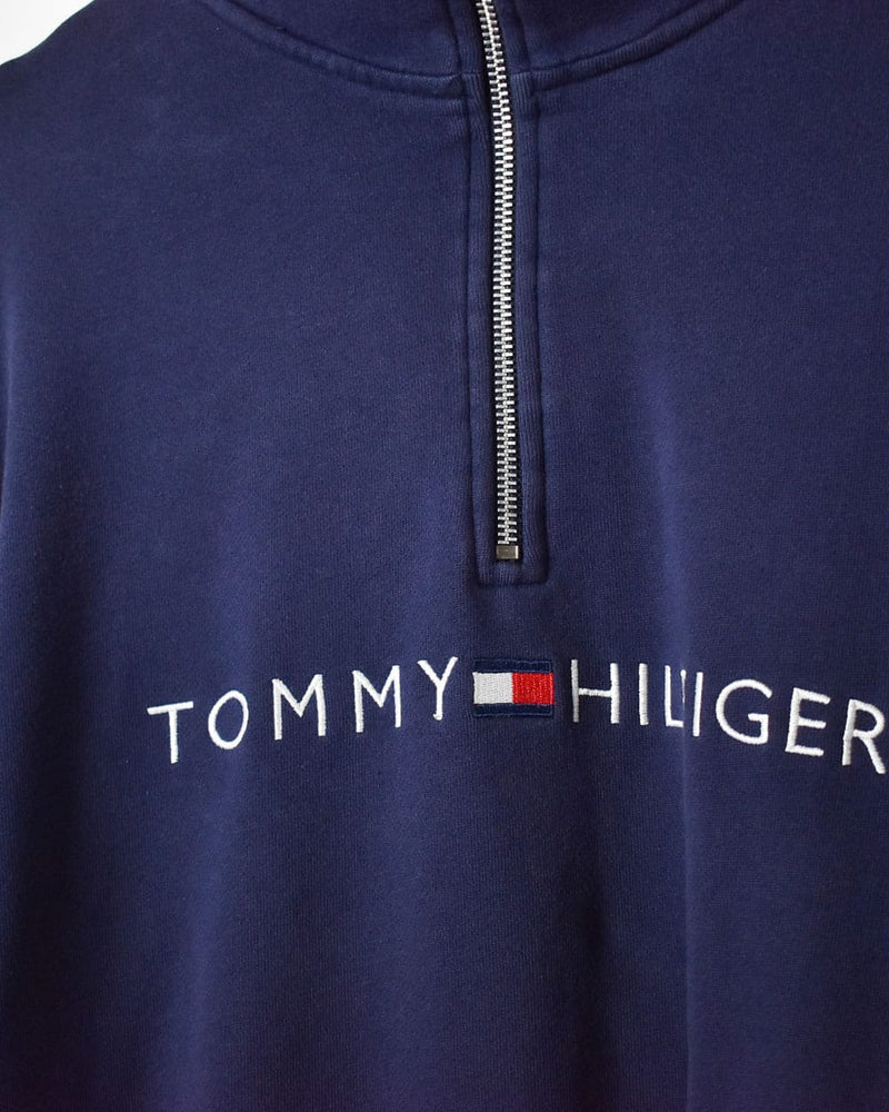Tommy Hilfiger 1/4 Zip Sweatshirt - Large