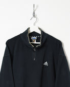 Black Adidas 1/4 Zip Sweatshirt - X-Large