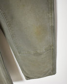 Khaki Carhartt Double Knee Carpenter Jeans - W34 L30