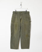 Khaki Carhartt Double Knee Carpenter Jeans - W34 L30