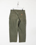Khaki Carhartt Double Knee Carpenter Jeans - W34 L30