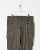 Grey Carhartt Relaxed Fit Jeans - W34 L30