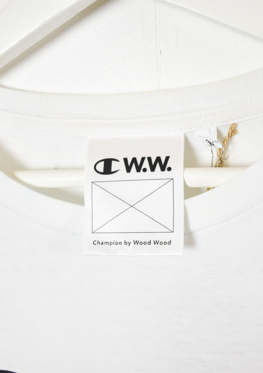White Champion by Wood Wood T-Shirt - Large