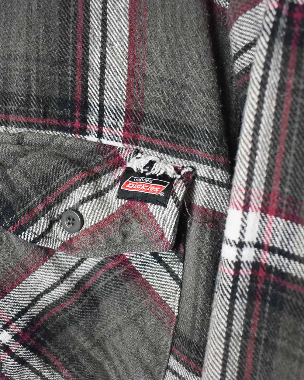 Grey Dickies Flannel Shirt - Large