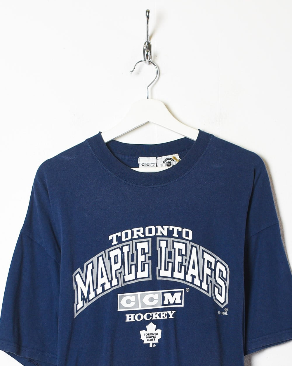 Navy NHL Toronto Maple Leafs CCM Hockey T-Shirt - X-Large