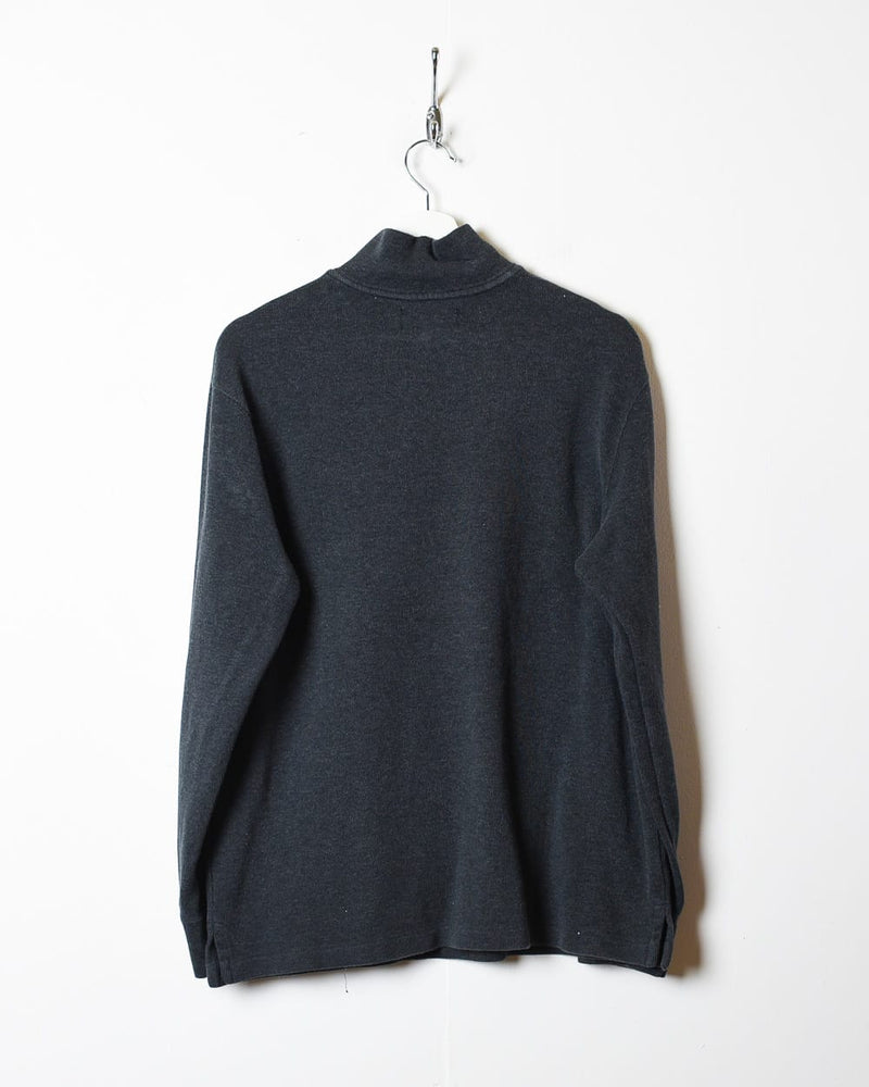 Grey Polo Ralph Lauren 1/4 Zip Sweatshirt - Small
