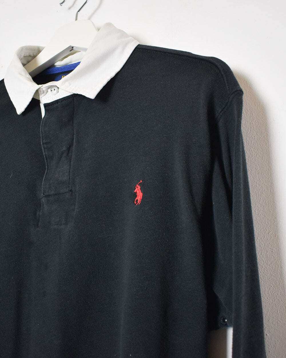 Black Ralph Lauren Rugby Shirt - Medium