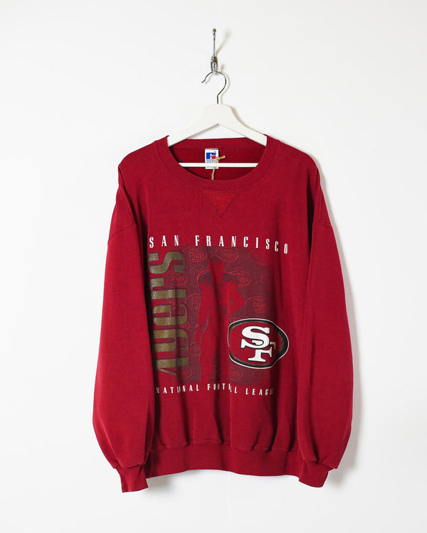 Maroon Russell Athletic San Francisco National Football League Sweatshirt - X-Large