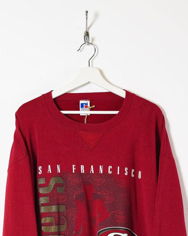 Maroon Russell Athletic San Francisco National Football League Sweatshirt - X-Large