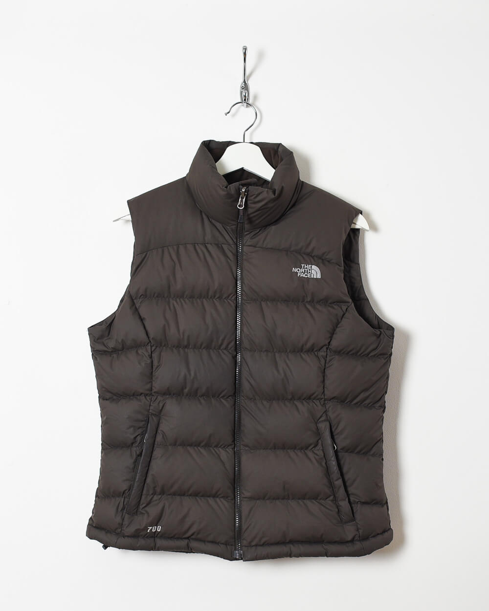 Brown The North Face Women's 700 Down Gilet - Medium