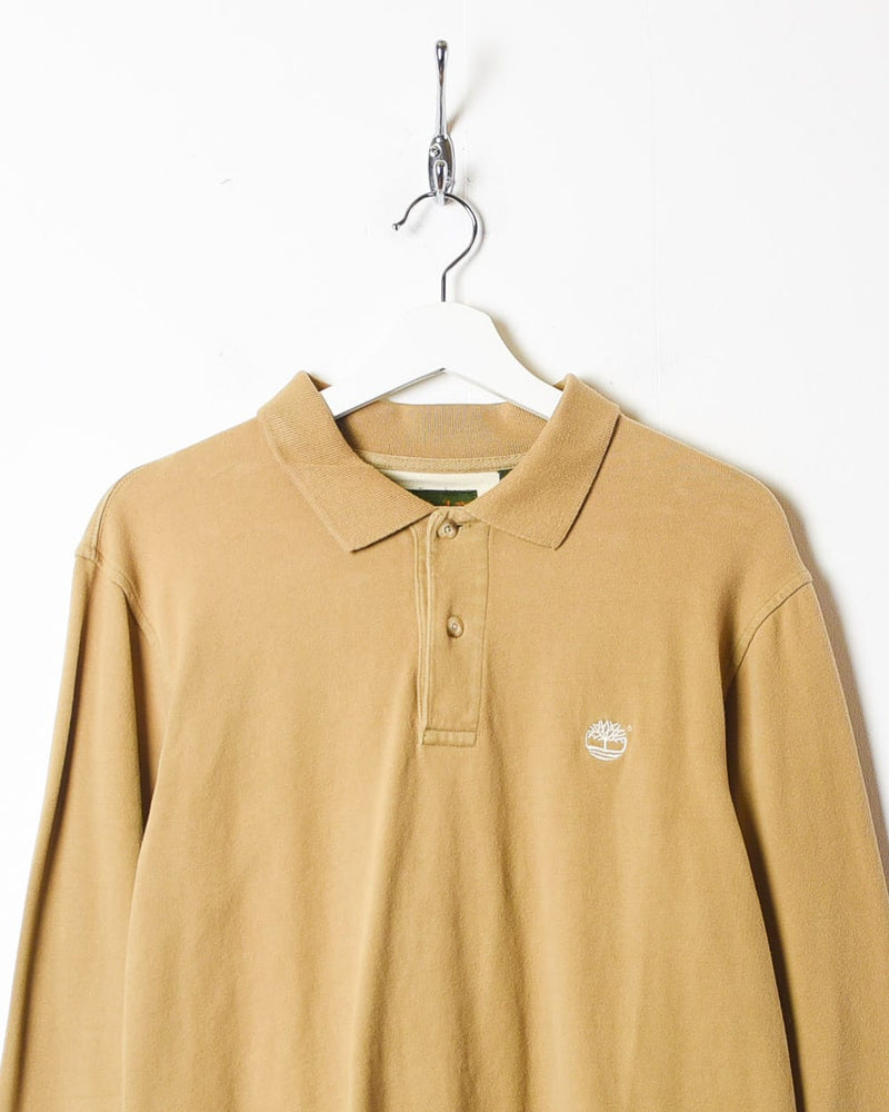 Neutral Timberland Long Sleeved Polo Shirt - Small