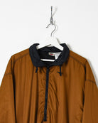 Brown Nike 1/4 Zip Windbreaker Jacket - Large