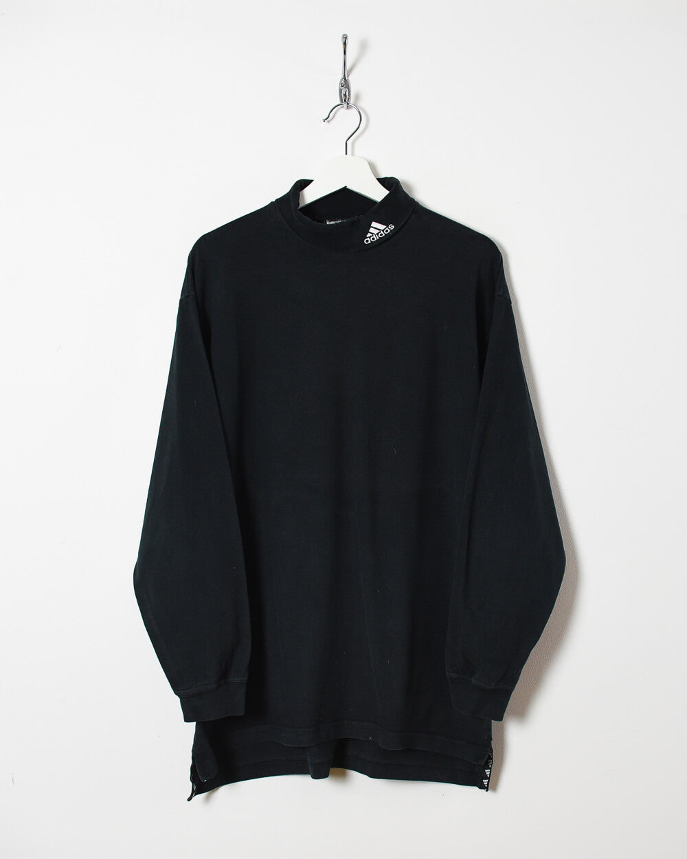 Black Adidas Turtle Neck Sweatshirt - Large