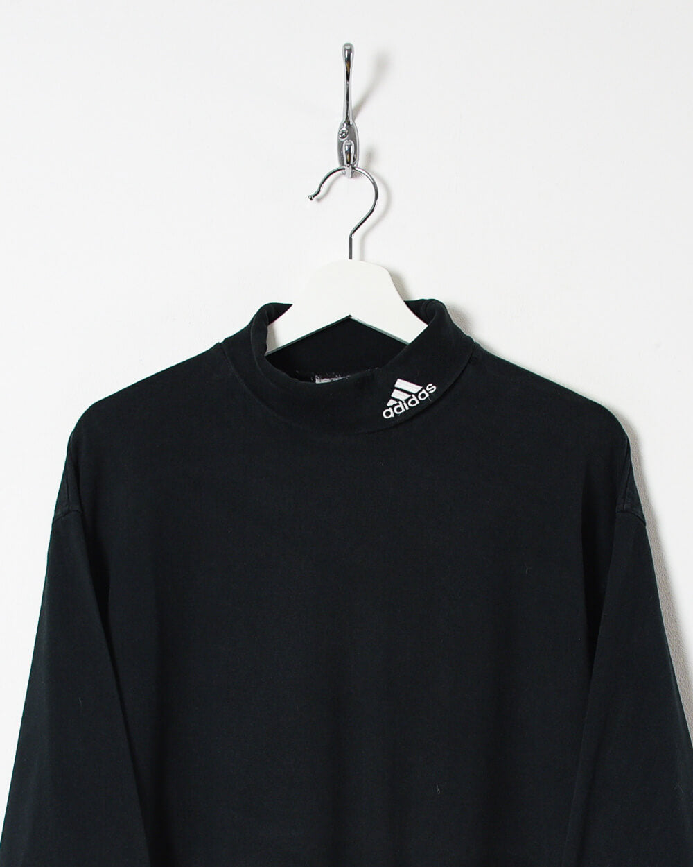 Black Adidas Turtle Neck Sweatshirt - Large