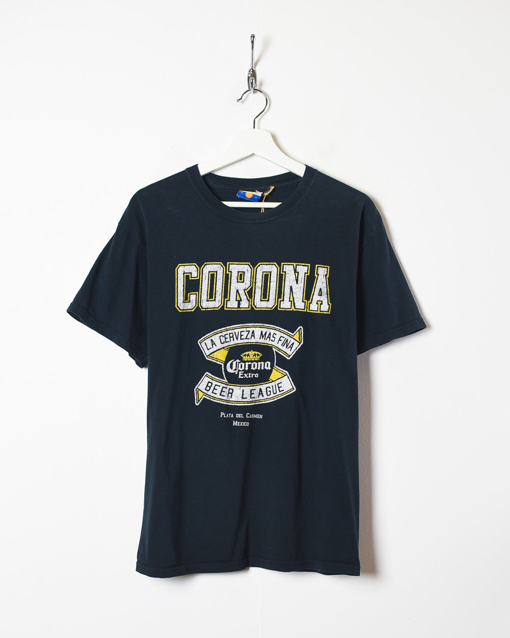 Black Corona Extra Beer League Graphic T-Shirt - Small