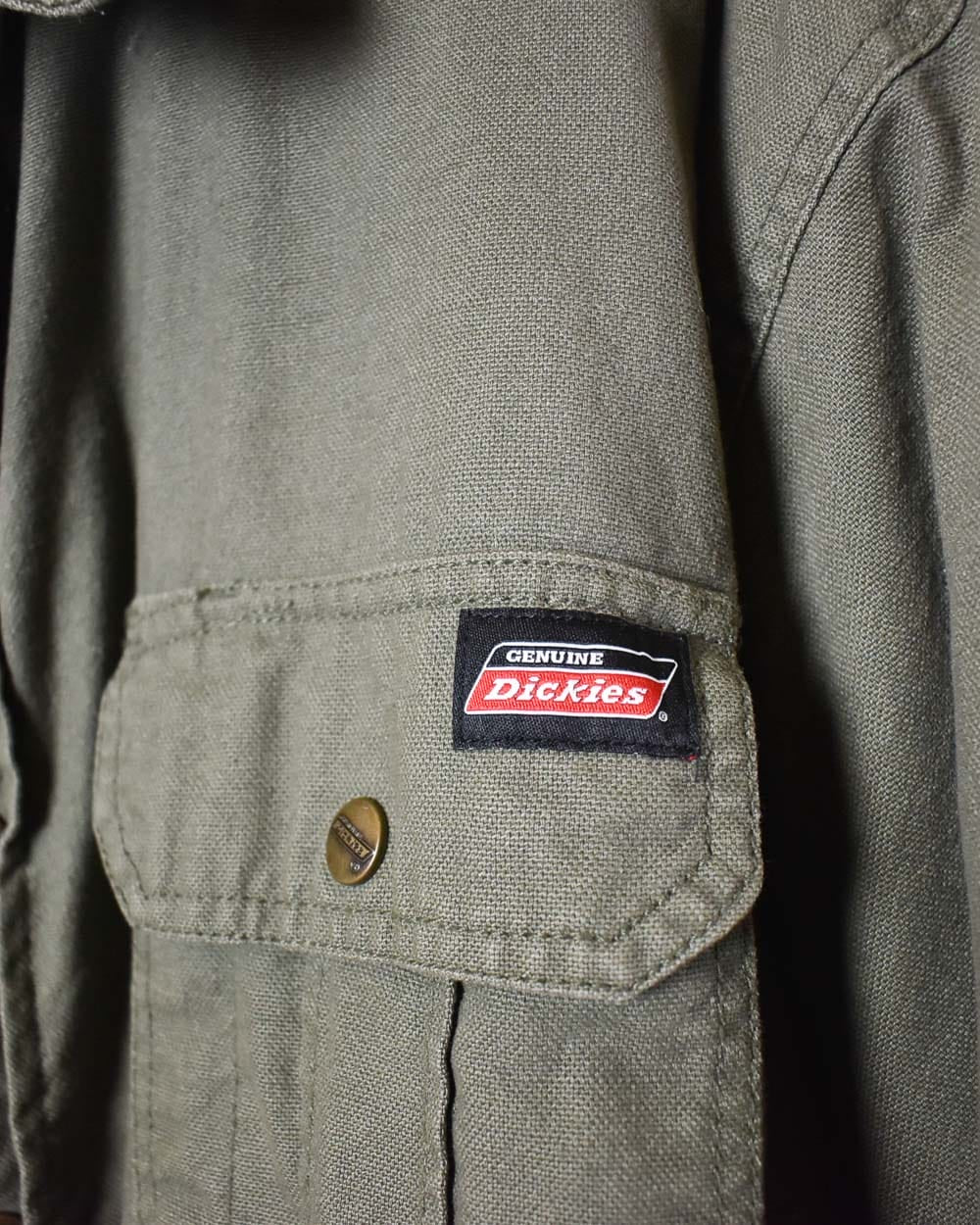 Khaki Dickies Hooded Workwear Jacket - XX-Large
