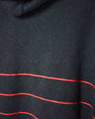 Navy Nike Striped Hoodie - X-Large