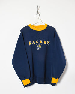 Vintage 90s Cotton Mix Navy Lee NBA Indiana Pacers Sweatshirt - X-Large–  Domno Vintage