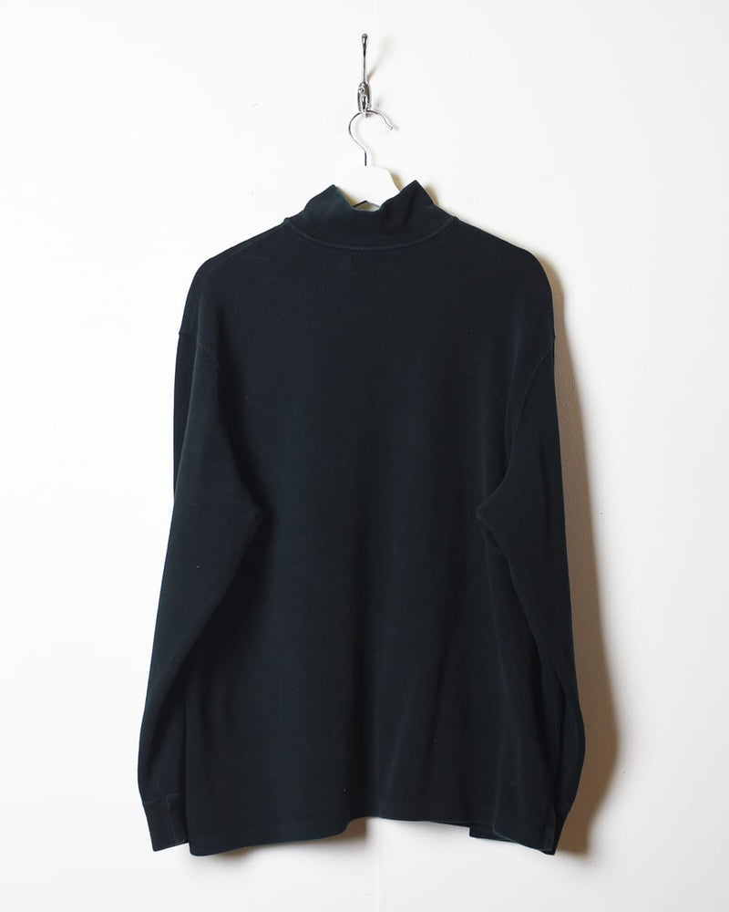 Black Polo Ralph Lauren 1/4 Zip Sweatshirt - X-Large