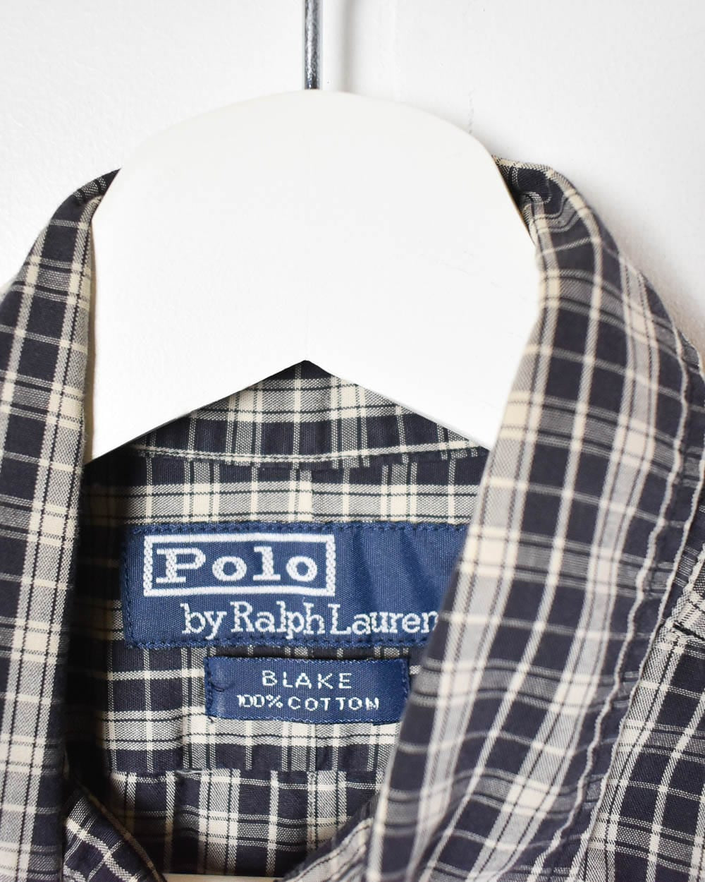Navy Polo Ralph Lauren Checked Shirt - Medium