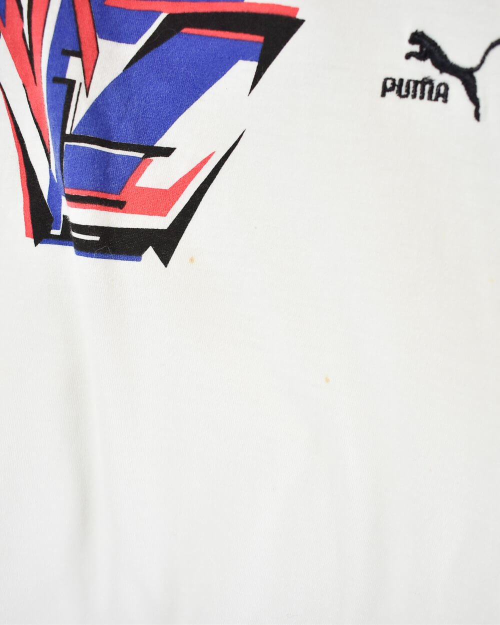 White Puma T-Shirt - Large