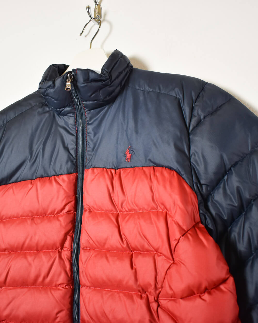 Red Ralph Lauren Polo Down Puffer Jacket - X-Small