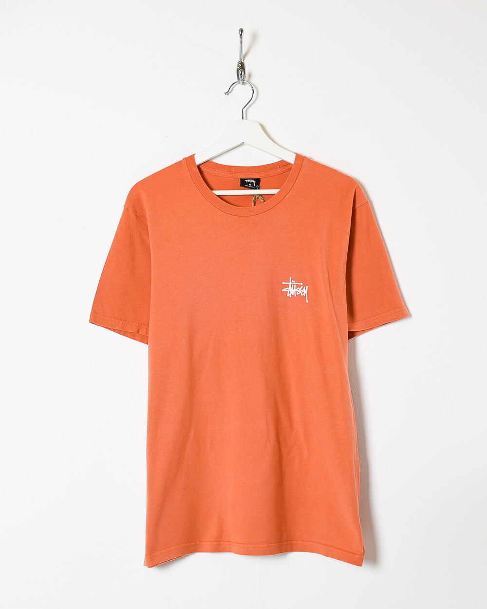 Orange Stussy T-Shirt - Medium
