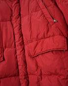 Red Tommy Hilfiger Puffer Jacket - Large