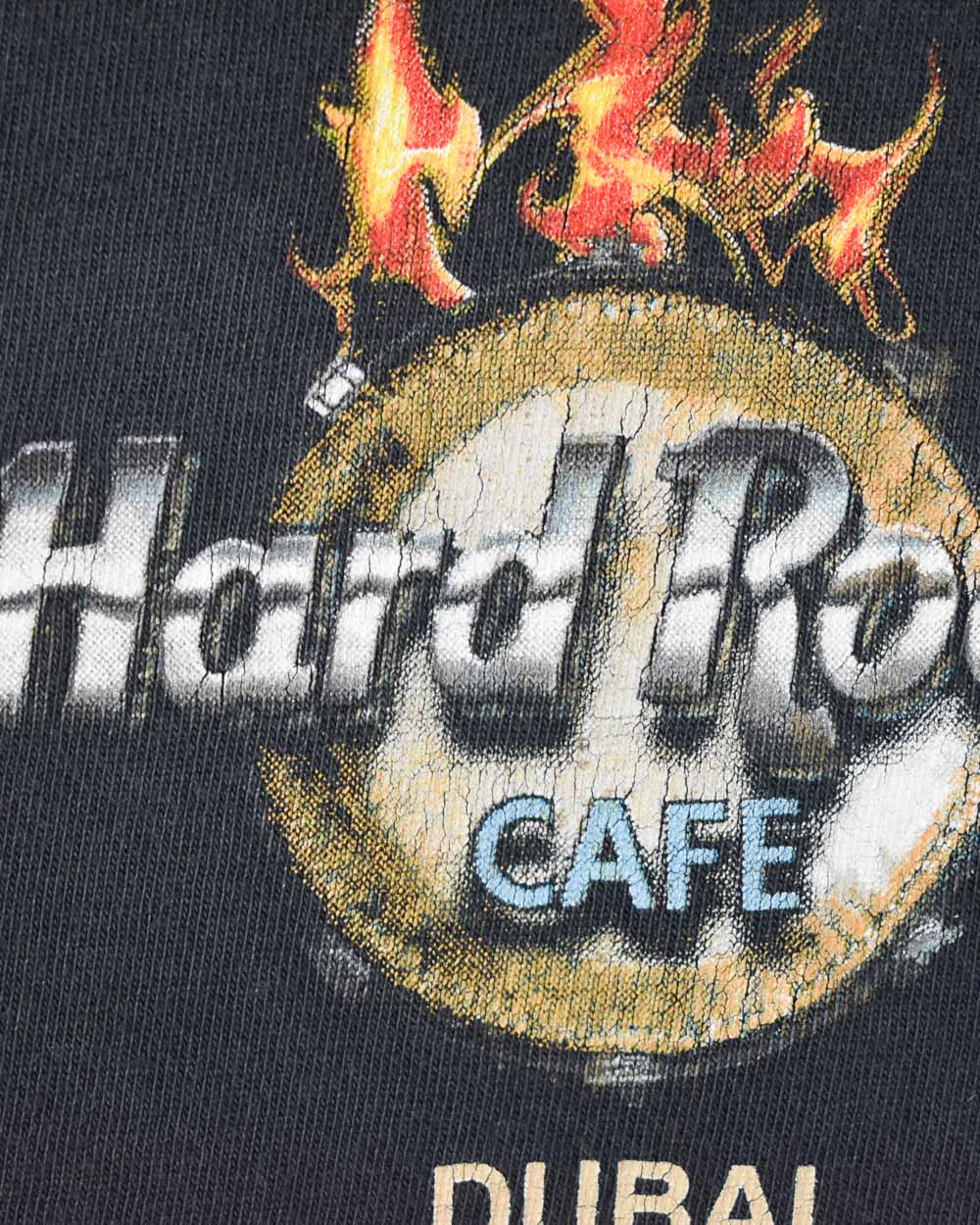 Black Hard Rock Café Dubai Graphic T-Shirt - Large