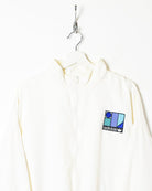 White Adidas 80s Ivan Lendl Windbreaker Jacket - Large