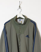 Khaki Adidas Windbreaker Jacket - Large